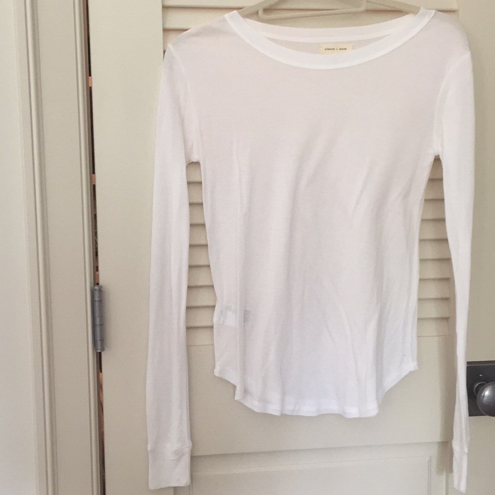 Silence + Noise Thin White Long Sleeve